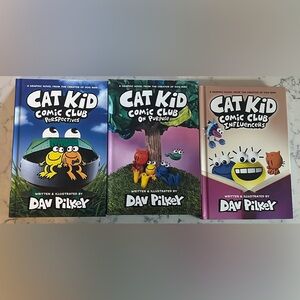 Cat Kid Comic Club #2 #3 #5 By: Dav Pilkey